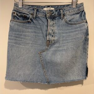Denim Grlfrnd Blare Blue Denim Mini Skirt Size 26